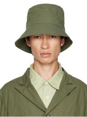 Engineered Garments Bucket Hat (Cotton Ripstop) - Olive Green